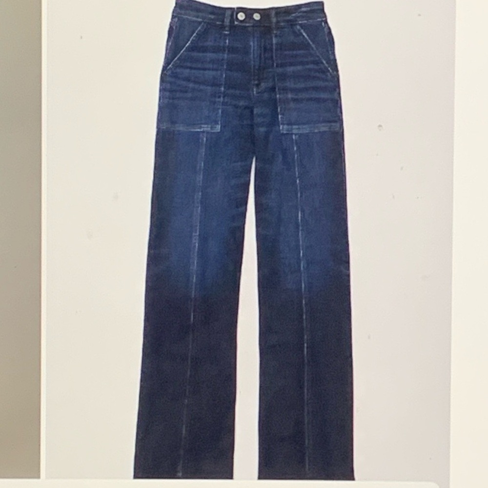AE Dreamy Drape Stretch Super High Waisted Baggy Wide Leg Jean